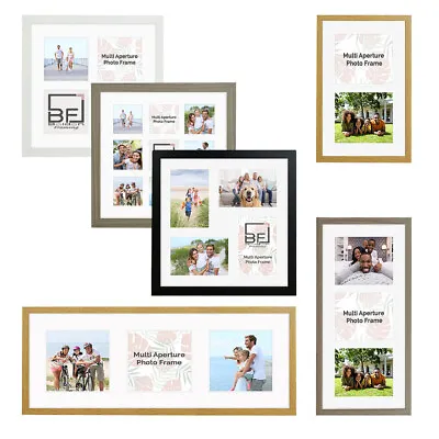 £7.75 • Buy Multi Aperture Photo Picture Frames Holds 2, 3 Or 4 Photos Various Sizes SQUARE