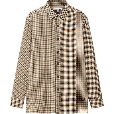 J.W. Anderson X Uniqlo Men's Check Long Sleeve Button Front Flannel Shirt L/XL • £39.99