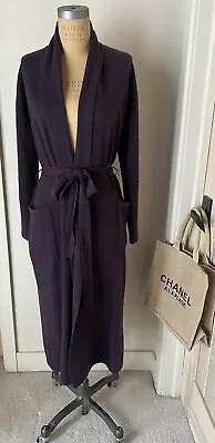 $37 • Buy Restoration Hardware Purple Cashmere Long Robe Size Small As Is