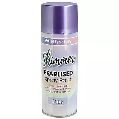 Glitter Lilac Spray Paint For Crafts And Arts 400ml Shimmer Effect Gloss Finish • £7.99