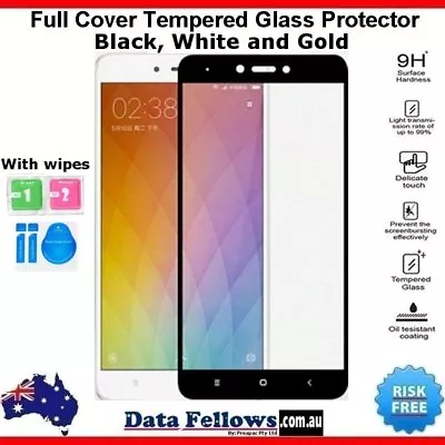 Xiaomi Redmi Note 4x 2.5D Full Cover Tempered Glass Screen Protector LCD 9H Gold • $8.69