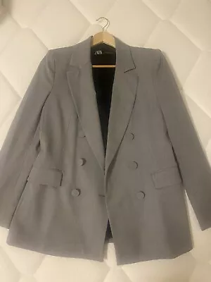 Zara Womans Gray Blazer Size Medium Nwot • $39