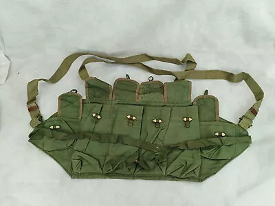 Genuine VIETNAM WAR ERA CHINESE ARMY TYPE 81 MARKED CHEST RIG AMMO POUCH • $15.99