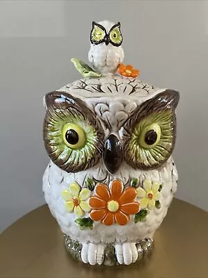 Vintage Ceramic Owl Cookie Jar • $62