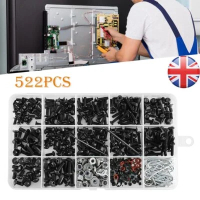 £11.03 • Buy 522Pcs Screw Kit Repair Screws Tool W/ Box For 1/10 RC Car Traxxas TRX-4 Crawler