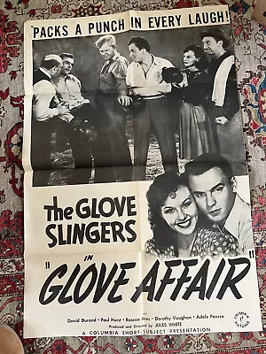 Glove Affair 1941 Columbia 27x40  One Sheet Comedy Short Dorothy Vaughn  • $39.99