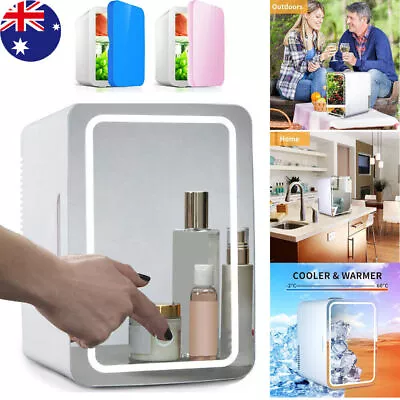 $60.99 • Buy Portable 8L Mini Beauty Fridge Makeup Cosmetics Cooler With LED Mirror Bedroom