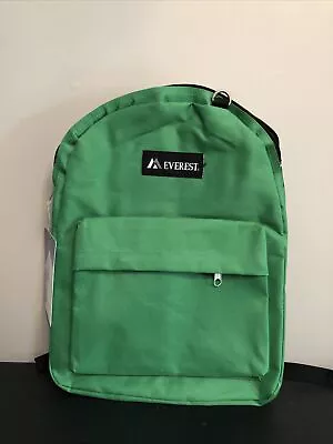 Everest 16  School Backpack Solid EMERALD GREEN Color-2045 Brand New With Tags • $17.99