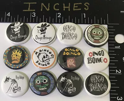 Oingo Boingo 12 Pin Lot Pins Button 1 Inch Set Badge New Wave Elfman 80s Ska Oi • $10.79