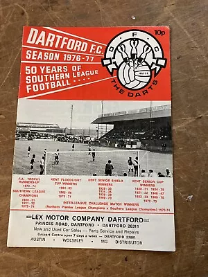 Dartford V Wimbledon 1976-77 Southern League • £2.99