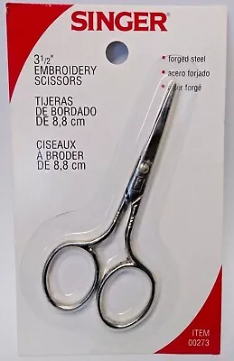 Singer 00273 3-1/2  Forged Steel Embroidery Craft Scissors • £2.89