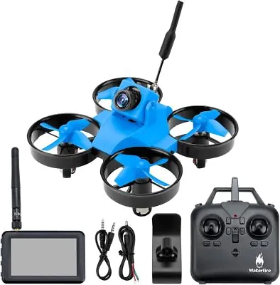 Micro Racing Drone With FPV IPS Display 5.8GHz Camera RTF Tiny Whoop Quadcopter • £56.98