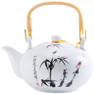  Metal Teapot Japanese Kettle Ceramic Stock Office Coffee Maker Desktop • £25.99