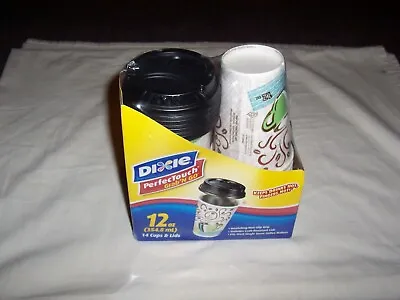 £13.33 • Buy Dixie Perfect Touch Grab N Go Beverage Cups & Lids 12oz 14 Cups & Lids New 2012