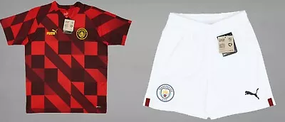New Manchester City 7-8 Years Boys Training Football Shirt And Shorts Kit Man • £39.99