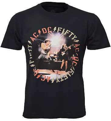 AC DC Live ! T Shirt Official 50Th Anniversary Fifty Years Logo Rock S-2XL New • £15.95