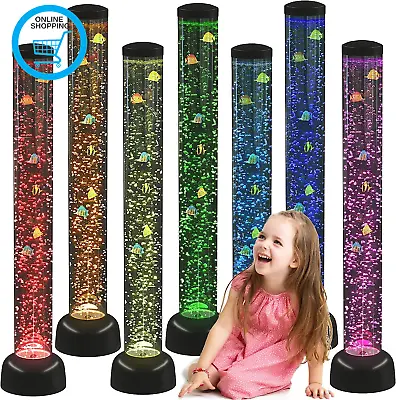 £109.64 • Buy Large -  Bubble  Tube  Floor  Novelty  Lamp  With  Fish &  LED  Lights -  105Cm 