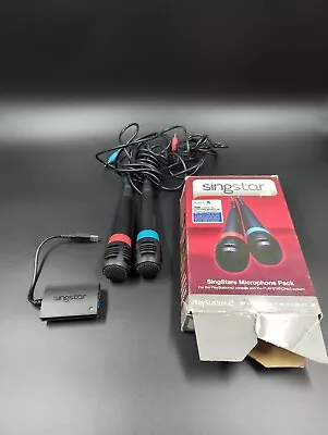 PlayStation 2 PS2 & PS3 Singstar Microphones In Box FAST FREE POST • $49.95
