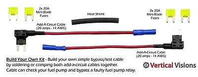 $16.99 • Buy TIPM Fuel Pump Relay Bypass Cable Kit: Most 2007-2020 Dodge/Chrysler/Jeep/VW/Ram