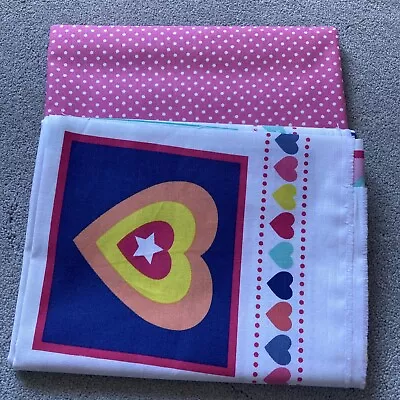 £4 • Buy Makower Fantasy Squares And Spotty Fabric