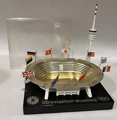 Olympiastadt Munchen Metal Souvenir Building Miniature Replica - Germany • $49.99