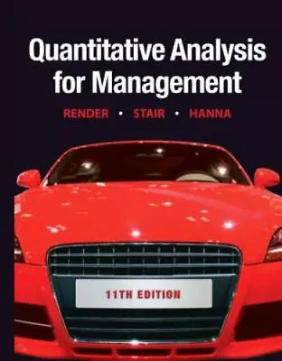 Quantitative Analysis For Management • $8.96