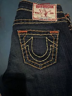 True Religion Straight Low Rise Jeans Johnny Super T - Size 29 #112790/30422 D4 • $38