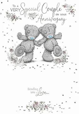 Special Couple Bears Holding Hands Anniversary Card • £4.99