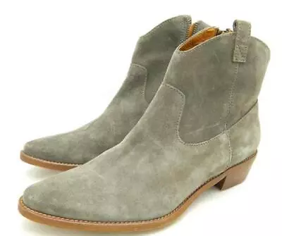 Madewell $198 The Barnwood Boot 5.5 Gray Boots Shoes Suede 64511 • $99.99