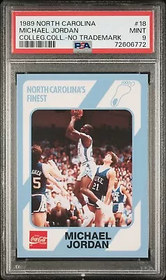 1989 Collegiate Collection Michael Jordan UNC No Trademark #18 PSA 9 POP 24 RARE • $249