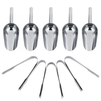 Sweet Candy Buffet BBQ Stainless Steel Ice Scoops Tongs Wedding Bar PartyKitchen • £8.20