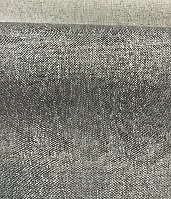 $18.95 • Buy Avenger Gray Dolphin Tweed Soft Chenille Upholstery Fabric By The Yard 