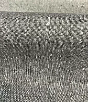 $18.95 • Buy Avenger Gray Dolphin Tweed Soft Chenille Upholstery Fabric By The Yard 