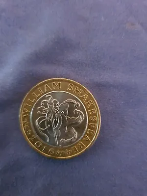 £300 • Buy RARE Mint Error £2 POUND COIN WILLIAM SHAKESPEARE COMEDIES JESTER 2016 