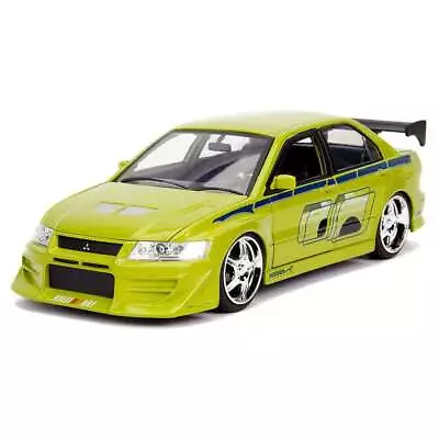 Jada Fast And Furious Brian's Mitsubishi Lancer Evolution VII 1:24 Scale Die-Cas • $49.95