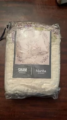 Martha Stewart Collection Embroidered Midland Vine Pillow Sham • $18