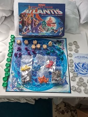 Waddingtons ESCAPE FROM ATLANTIS Board Game - 100% COMPLETE - Vintage VGC • £15