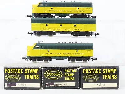 N Minitrix/Aurora Postage Stamp CNW F9A/B/A Diesel Set #4070A/411/4054A - Custom • $129.95