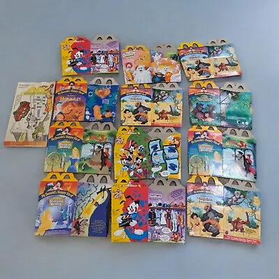 Mcdonalds Happy Meal Box & Bag Lot Of 13 Animaniacs Sleeping Beauty Hercules  • $19.99