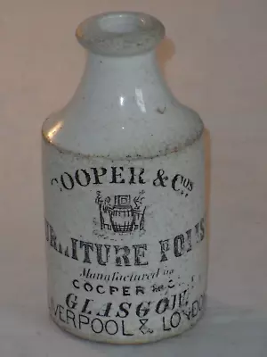 £24.99 • Buy Antique Victorian Stoneware Bottle Cooper & Co Furniture Polish Glasgow 12cms