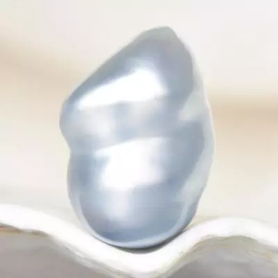 $44 • Buy South Sea Pearl Silver Baroque 16.04 Mm Maluku Indonesia 2.16 G Undrilled