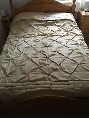 £45 • Buy Jeff Banks Pale Gold Double Size Quilt
