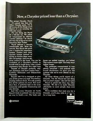 1971 CHRYSLER ROYAL Full Size Luxury Car Magazine Ad • $12.99