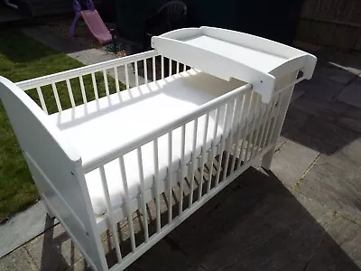 Mamas & Papas Hayworth Cot Bed Storage Drawer Cot Top Changing Table Pre-Owned • £125