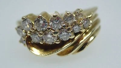 $1489.97 • Buy Jose Hess Vintage 14k Yellow Gold .50ctw G-VS Diamond Ring Sz 8