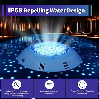 AC 12V 45W RGB Swimming LED Pool Light Underwater Light Lamp Spa IP68 Waterproof • $41.80