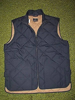 $150. Men's (XL) J. CREW Navy Blue Quilted Layering Vest • $62