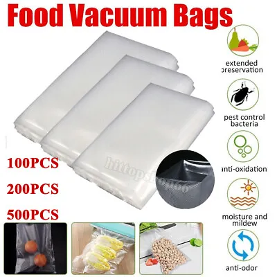 100-500 Quart Embossed Vacuum Sealer Bag Food Meat Saver Storage Package 4Mil • $17.99