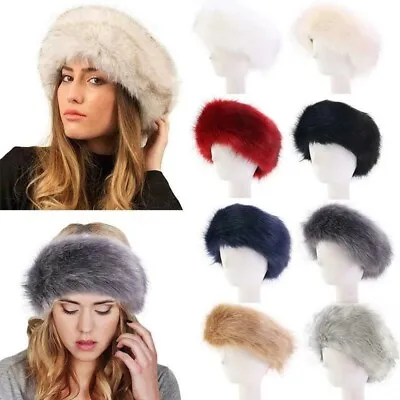 £5.89 • Buy Unisex Russian Women Ski Headband Hat Fluffy Winter Warm Ear Flap Faux Fur Cap