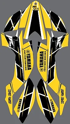 Graphics For 2003-2008 Yamaha YFZ450 YFZ 450 Retro Yellow Black  ATV Decals • $164.06